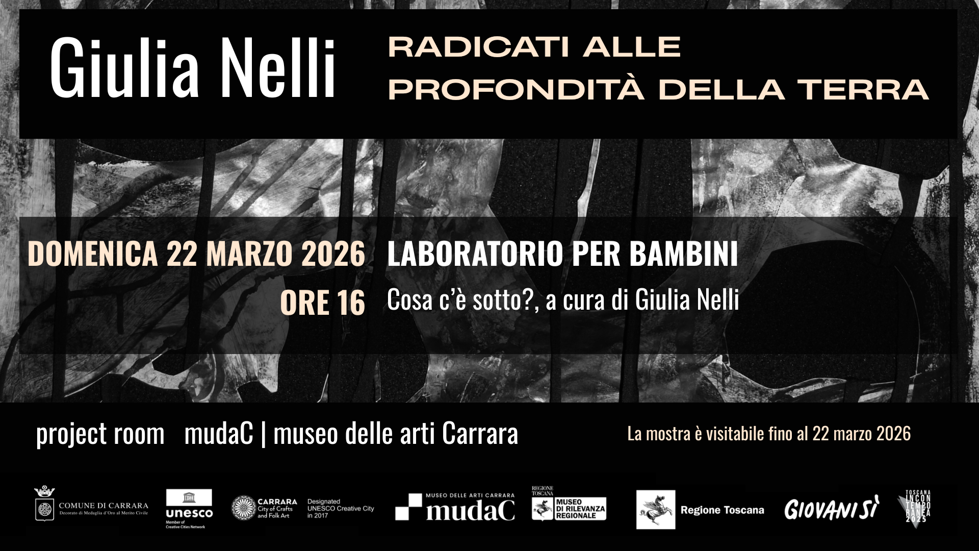 LABORATORIO PER BAMBINI Cosa c'&egrave; sotto? a cura di Giulia Nelli - domenica 22 marzo 2026 ore 16