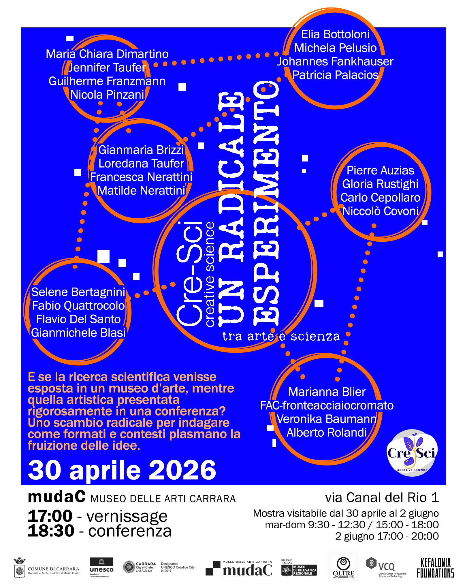 'Cre-Sci-Creative Science' Un radicale esperimento tra Arte e Scienza